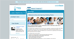 Desktop Screenshot of climbingframe.unionlearn.org.uk
